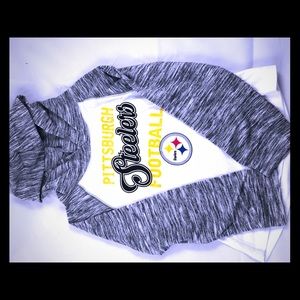 Steelers long sleeve shirt with hoodie.